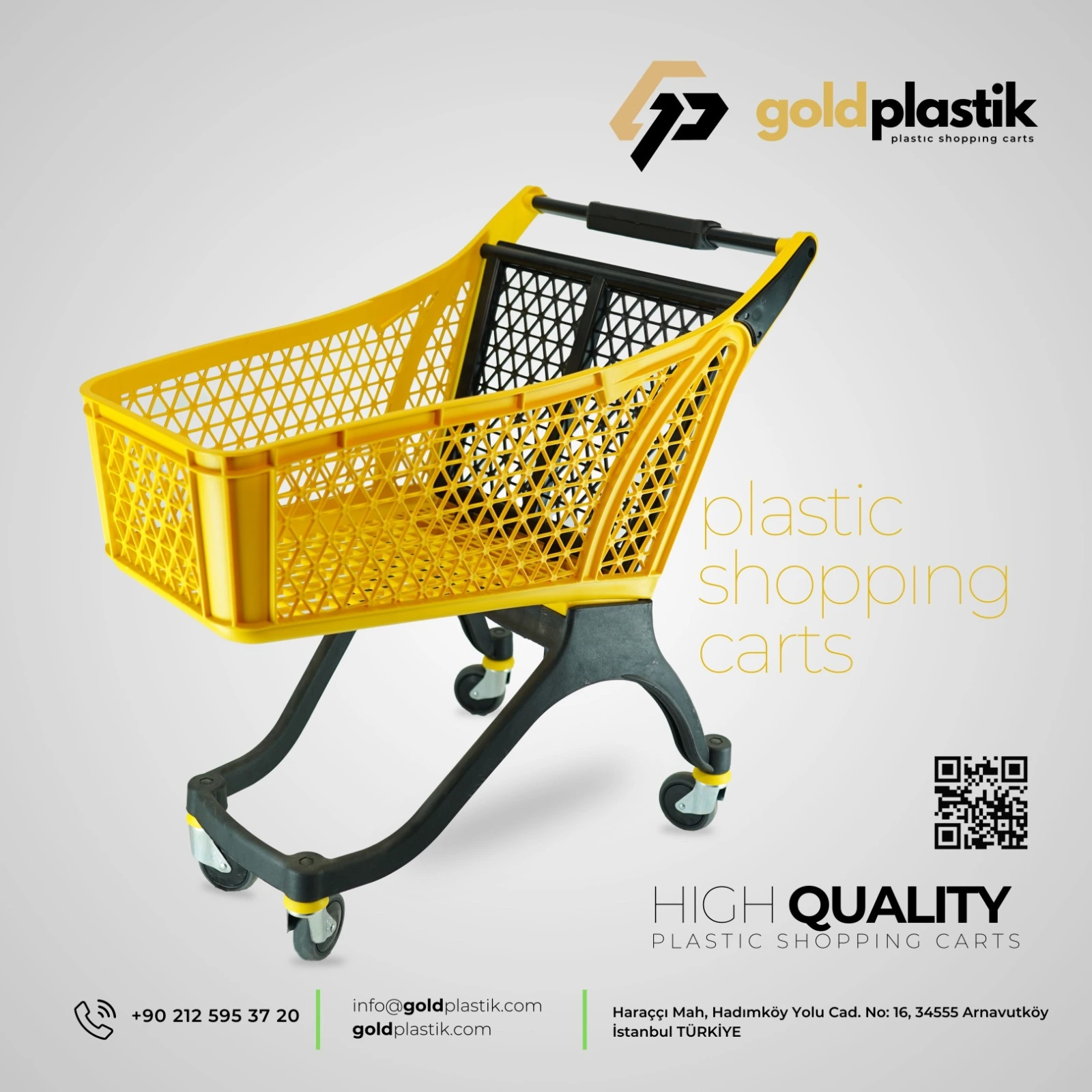 Örümcek Ayak 80 Lt Plastik Market Arabası