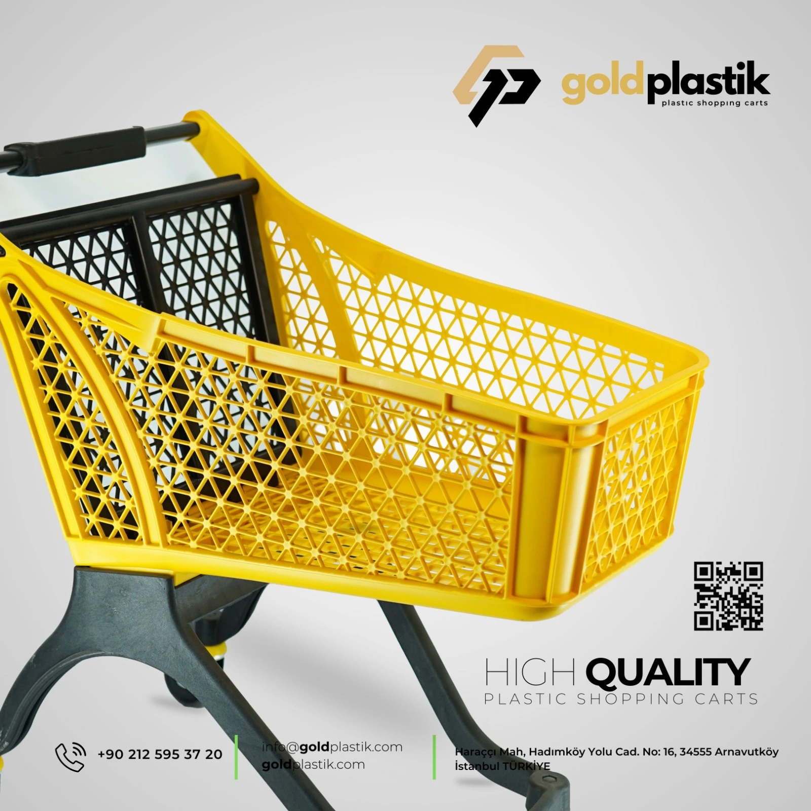 Örümcek Ayak 80 Lt Plastik Market Arabası